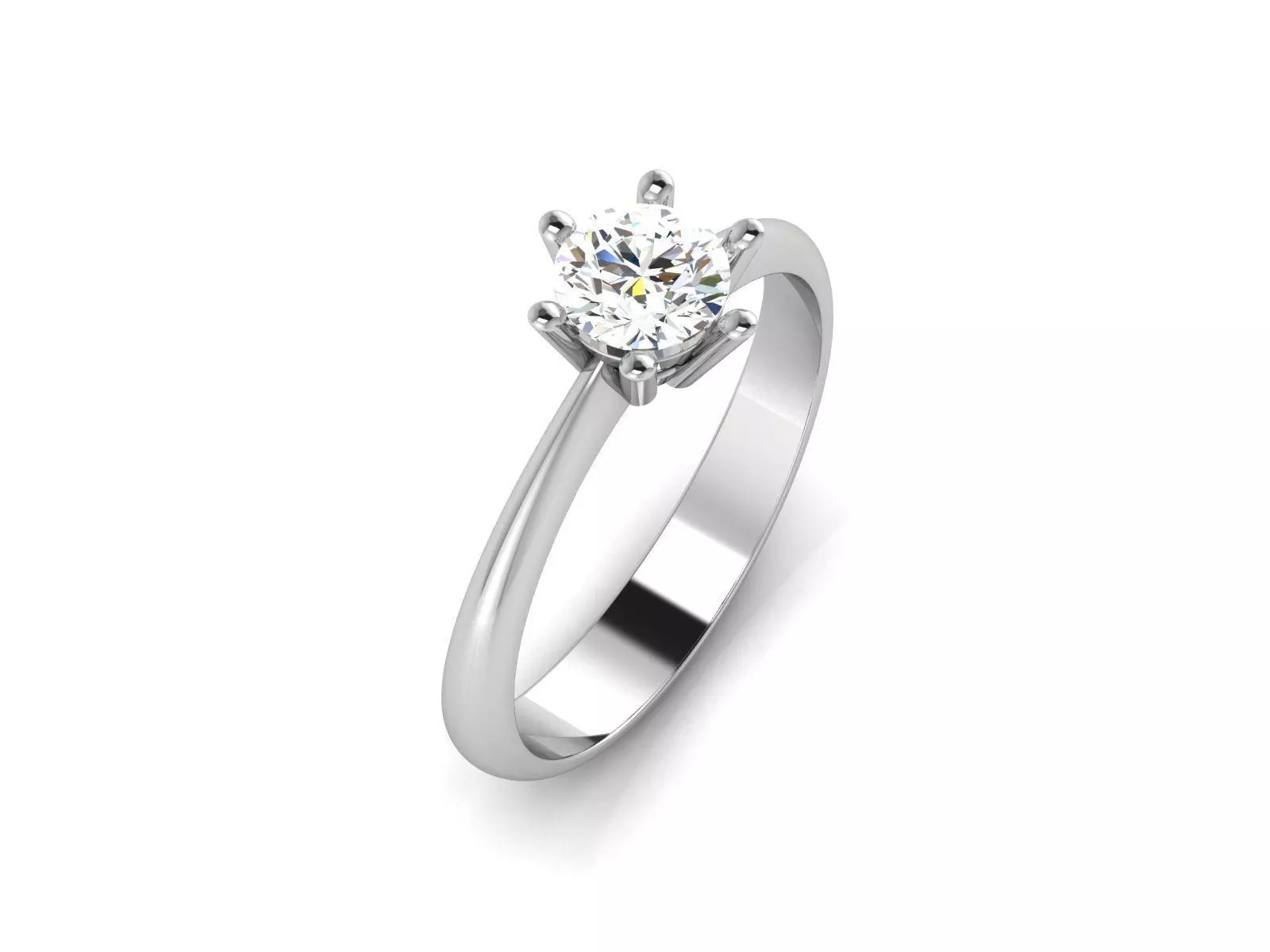 Solitaire ring 3dm stl render detail 3D print model 3D print model_0