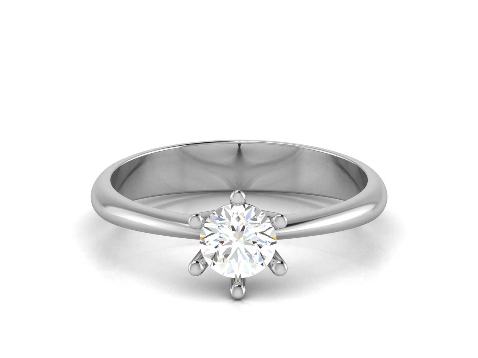 Solitaire ring 3dm stl render detail 3D print model 3D print model_4