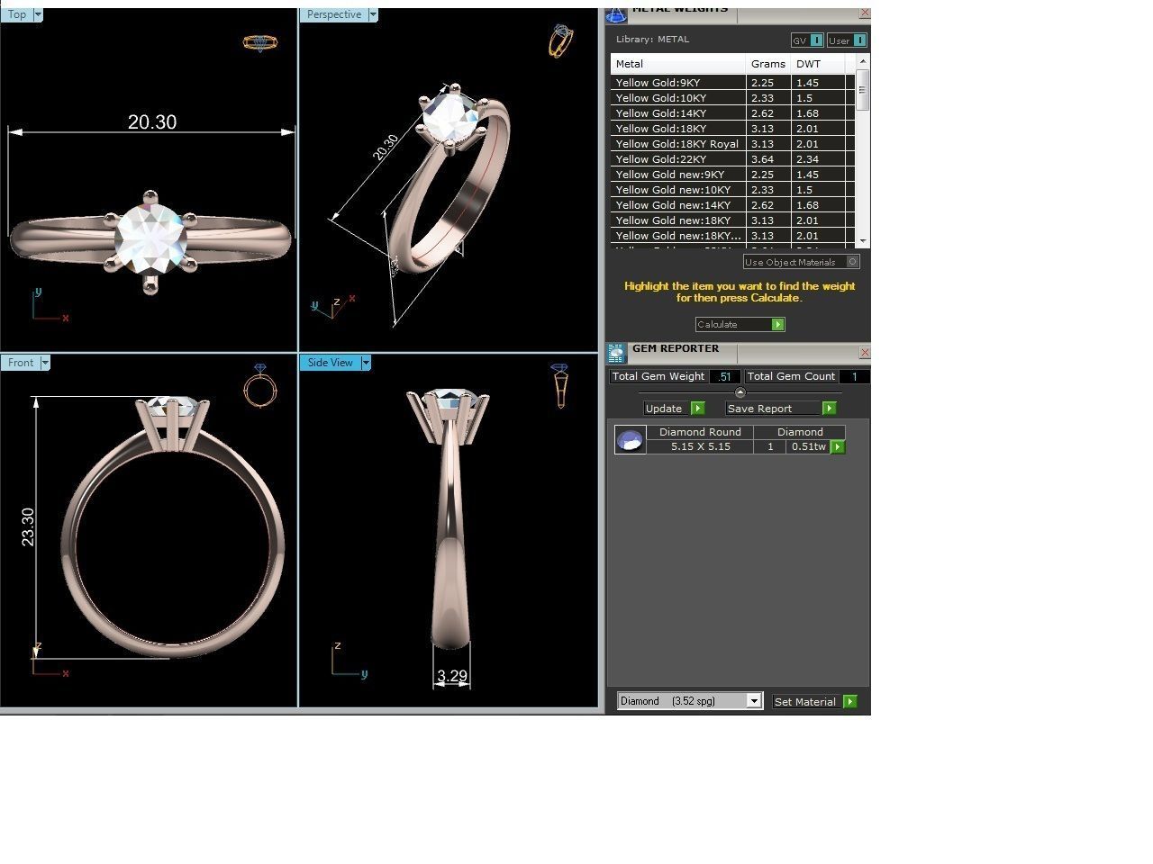 Solitaire ring 3dm stl render detail 3D print model 3D print model_1