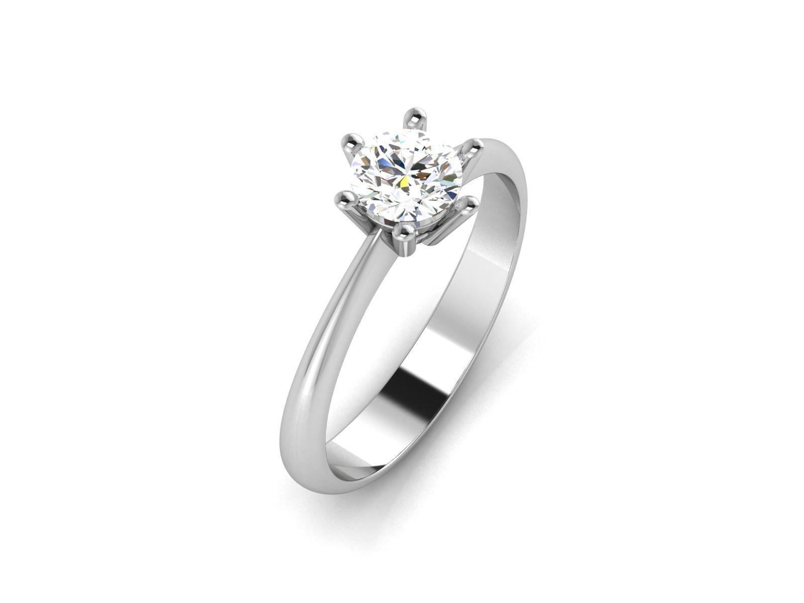 Solitaire ring 3dm stl render detail 3D print model 3D print model_2