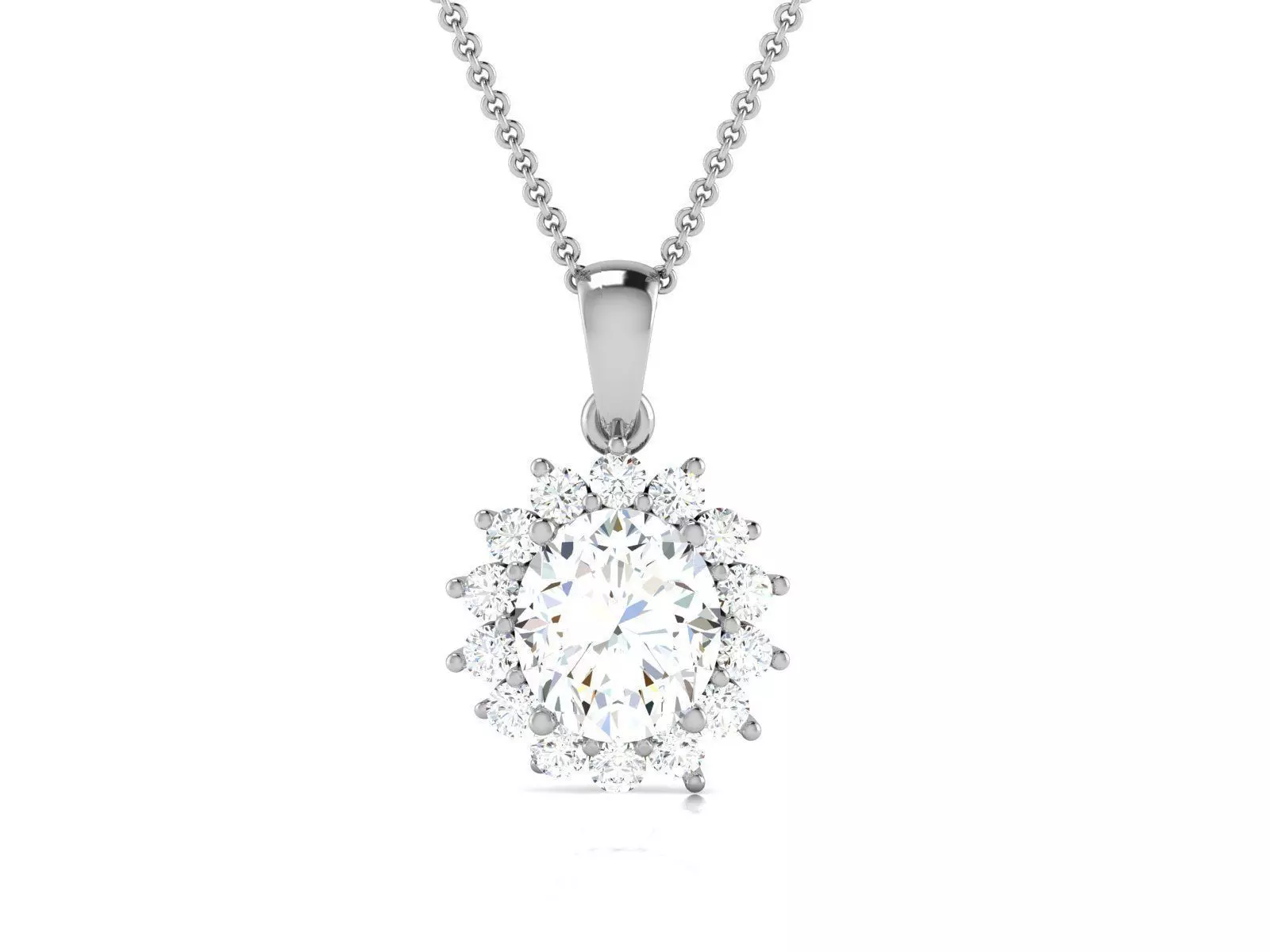 Solitaire pendant 3dm stl render detail 3D print model 3D print model_0