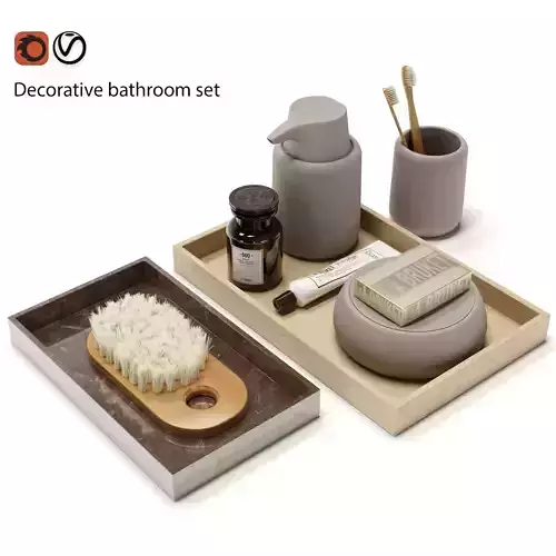 Decorative bathroom set