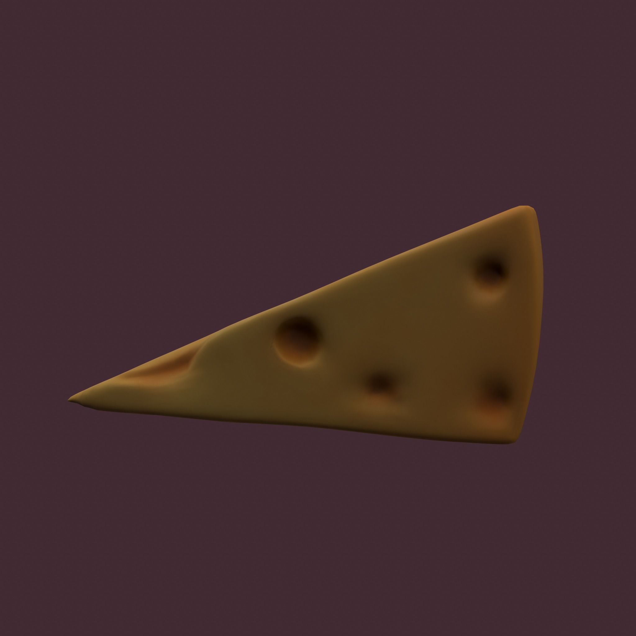 Holed Cheese 3D model_8