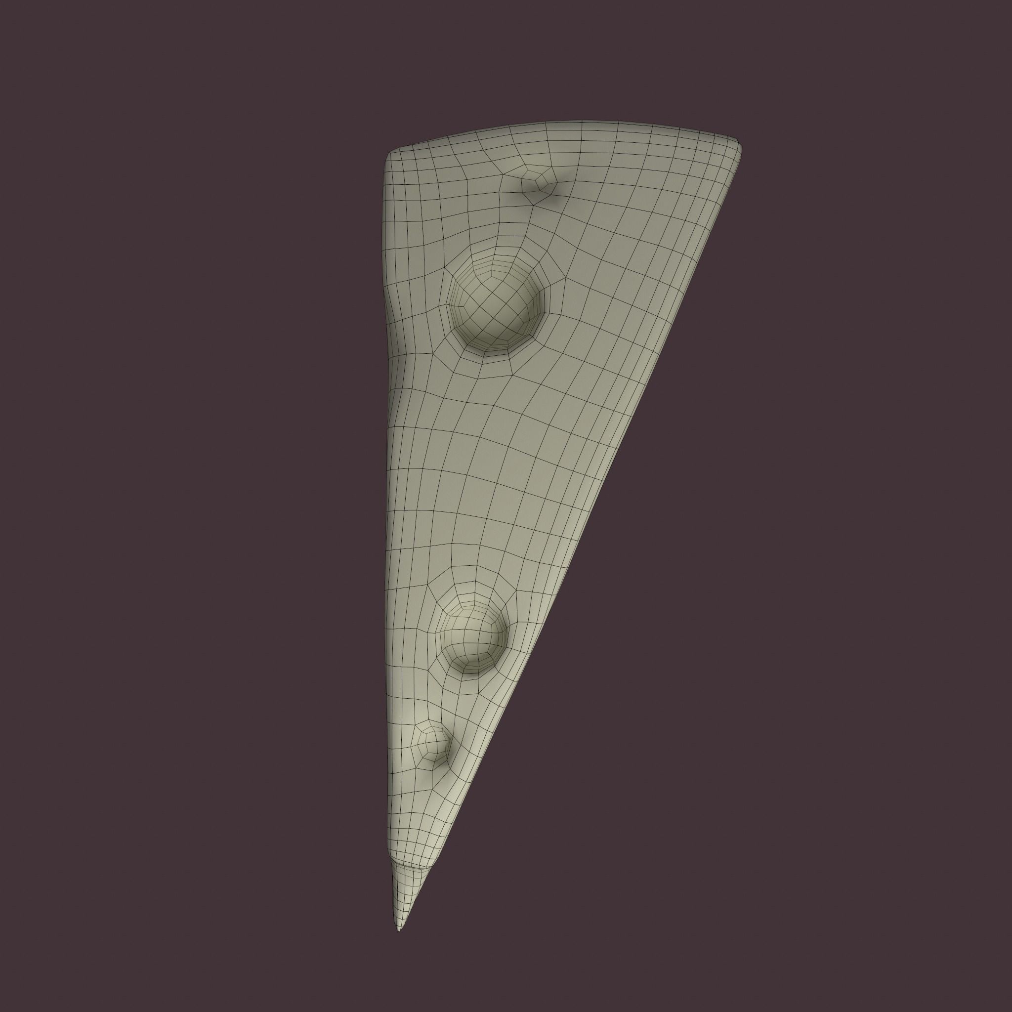 Holed Cheese 3D model_28
