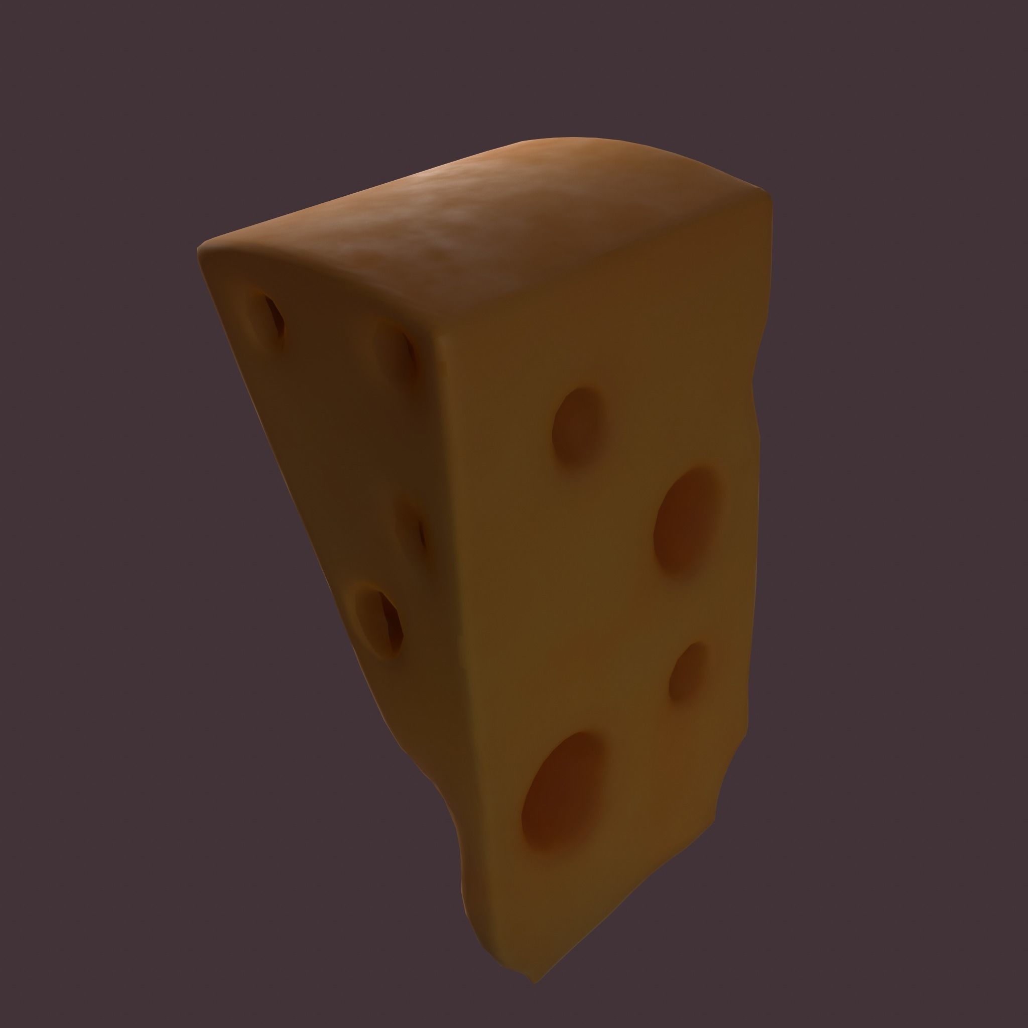 Holed Cheese 3D model_19