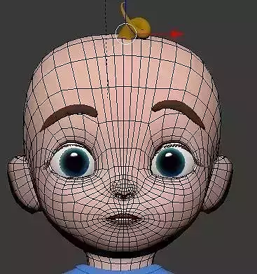 Baby character 3D model