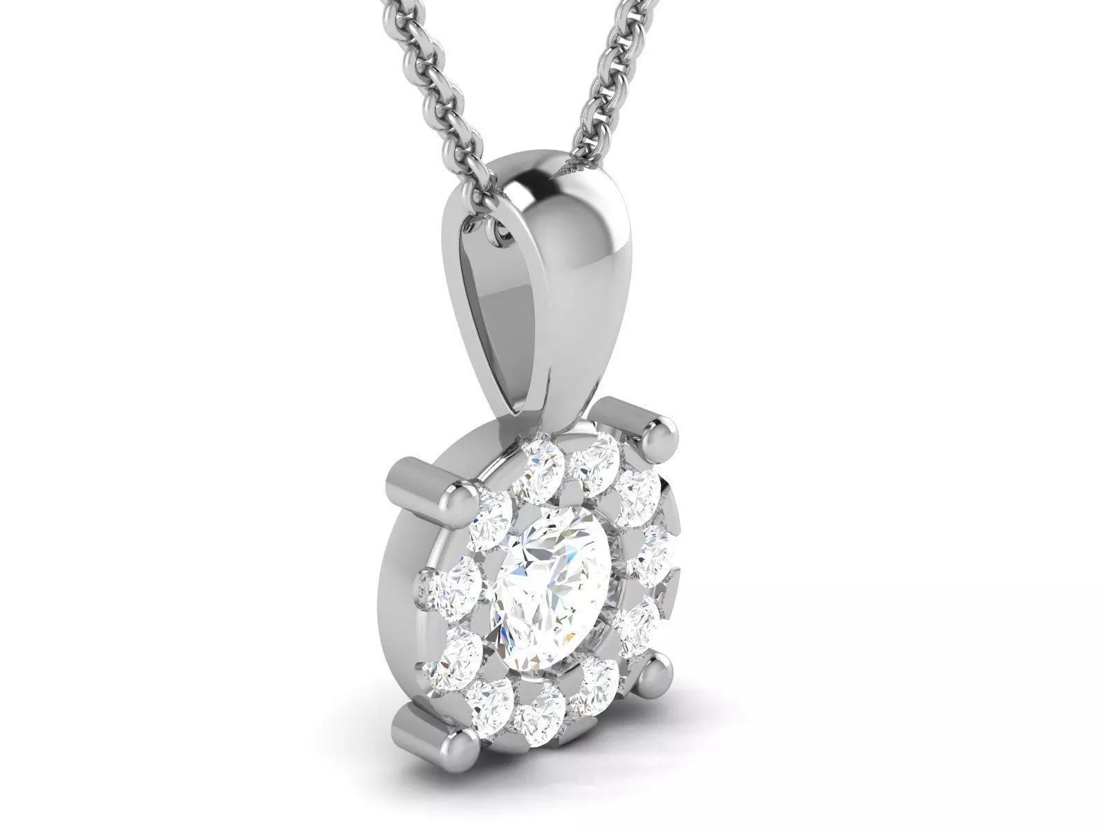 Solitaire pendant 3dm stl render detail 3D print model 3D print model_0