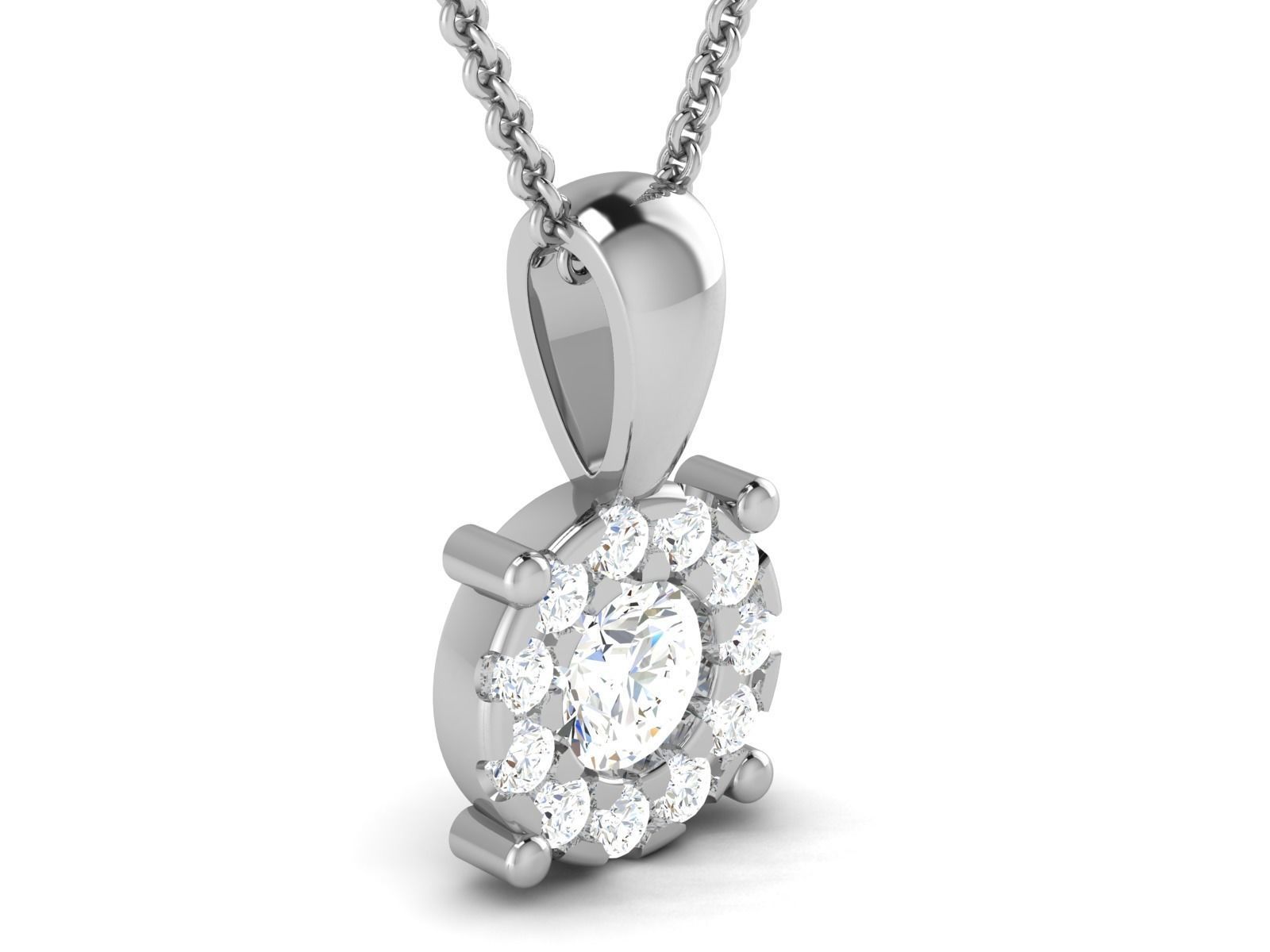 Solitaire pendant 3dm stl render detail 3D print model 3D print model_2