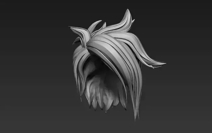 Zbrush Hair Sculpt 06