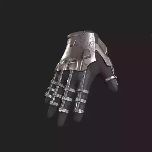 Scifi Gloves  Low-poly 3D model