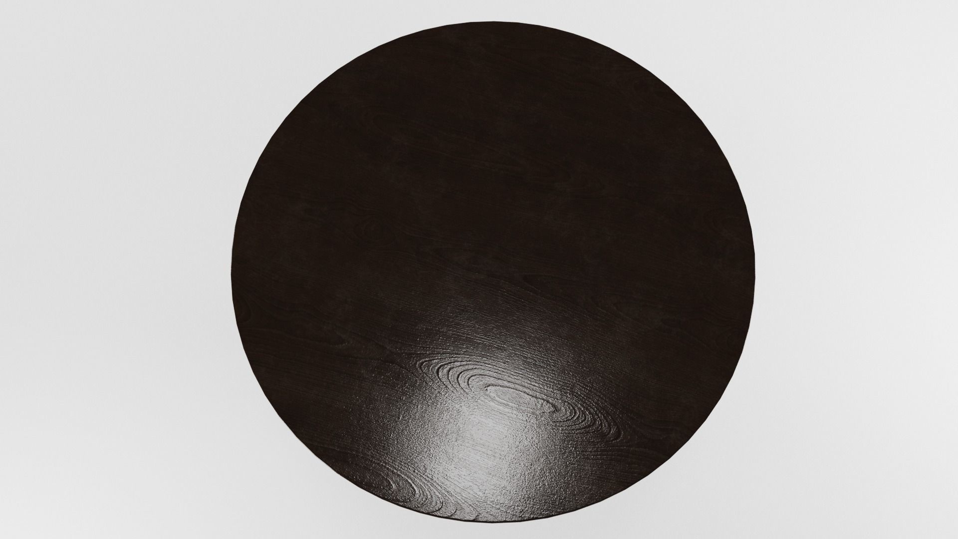 VINTAGE DARK BROWN THONET STYLE TABLE with 2 texture sets Low-poly 3D model_4