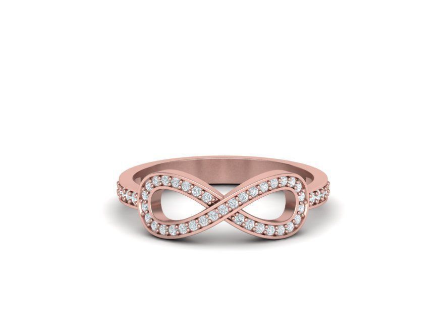 Infinity Tiany ring 0063v2  3D print model 3D print model_6