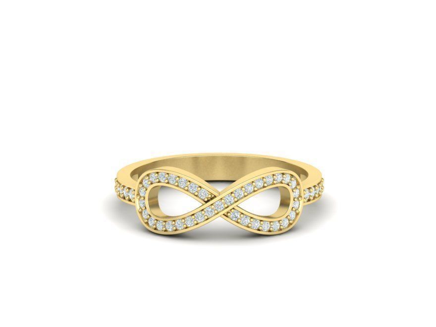 Infinity Tiany ring 0063v2  3D print model 3D print model_7
