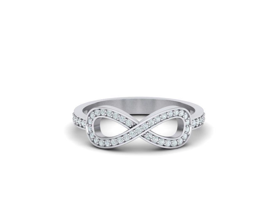 Infinity Tiany ring 0063v2  3D print model 3D print model_5