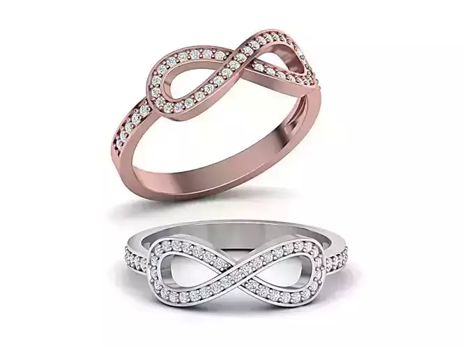 Infinity Tiany ring 0063v2  3D print model