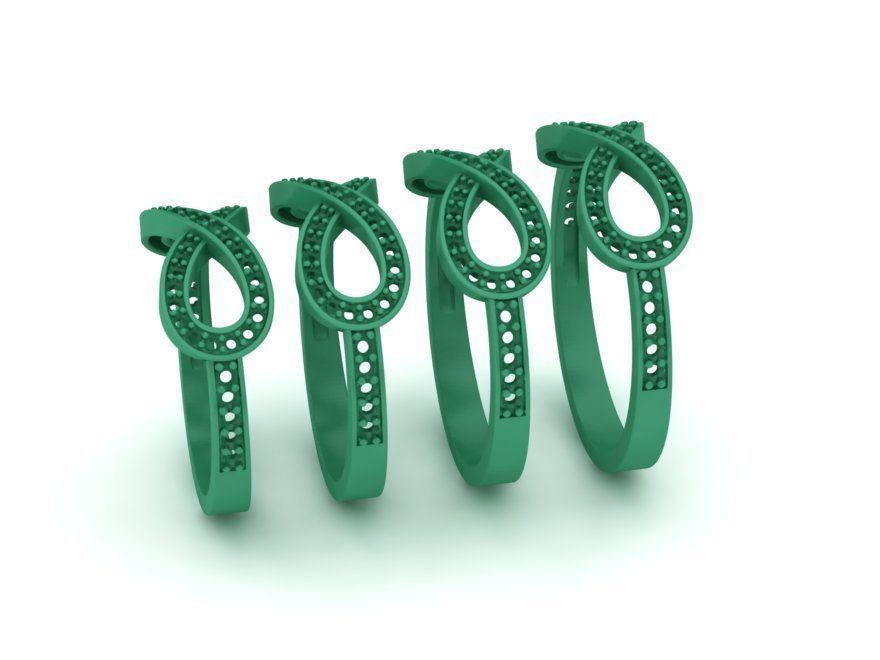 Infinity Tiany ring 0063v2  3D print model 3D print model_4