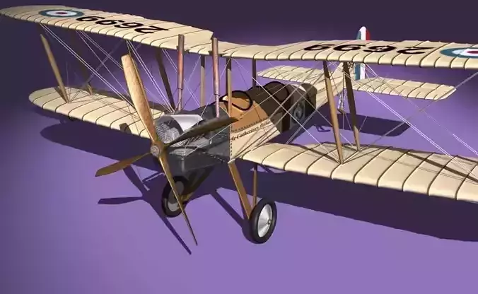 Royal Aircraft Factory BE2c AI 3D model