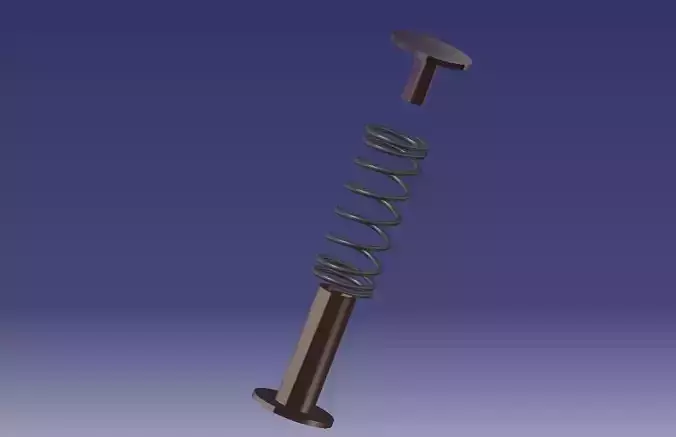 spring compression  3D model