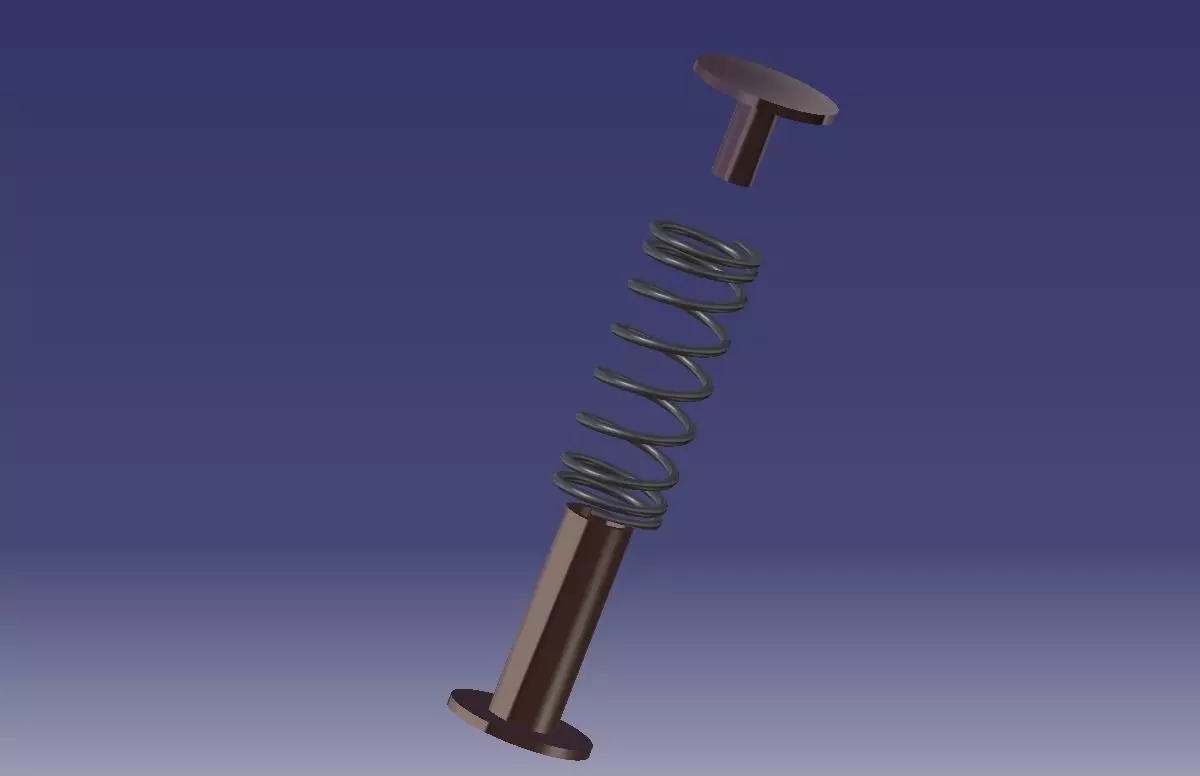 spring compression  3D model_0