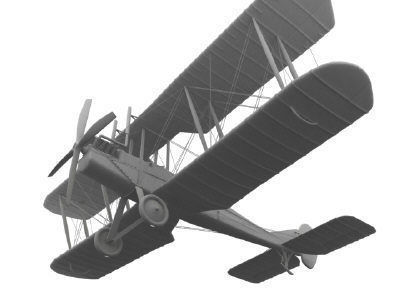 Royal Aircraft Factory BE2c Clay 3D model_1