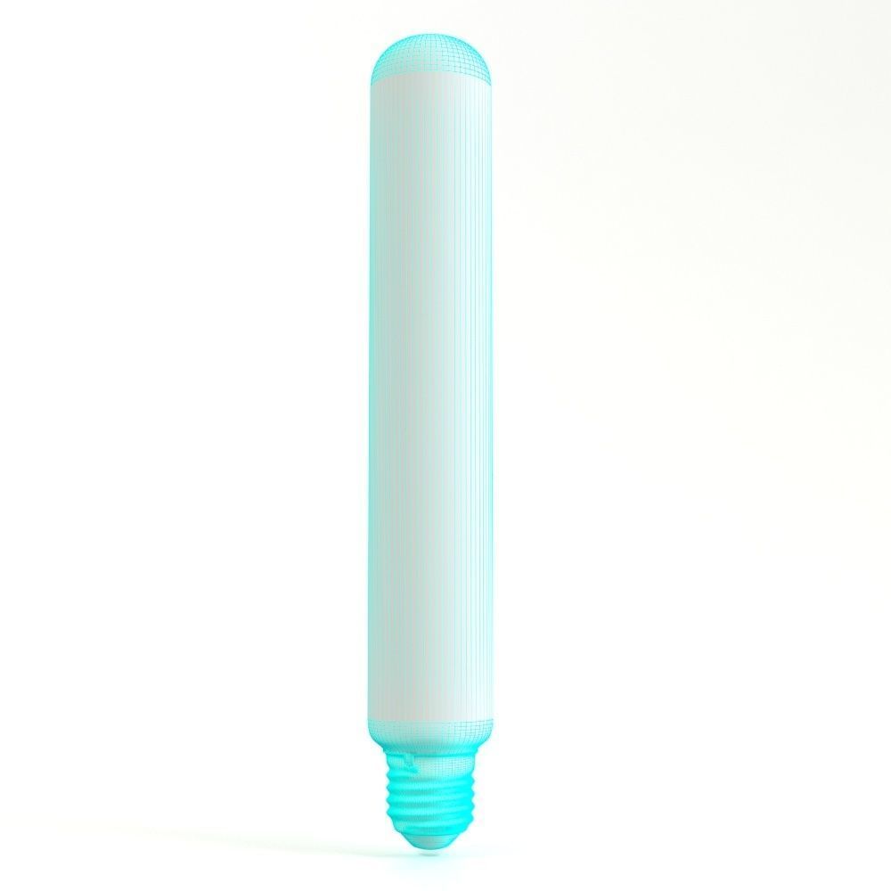 Decorative Edison Tube Bulb 185mm LED E24 3D model_6