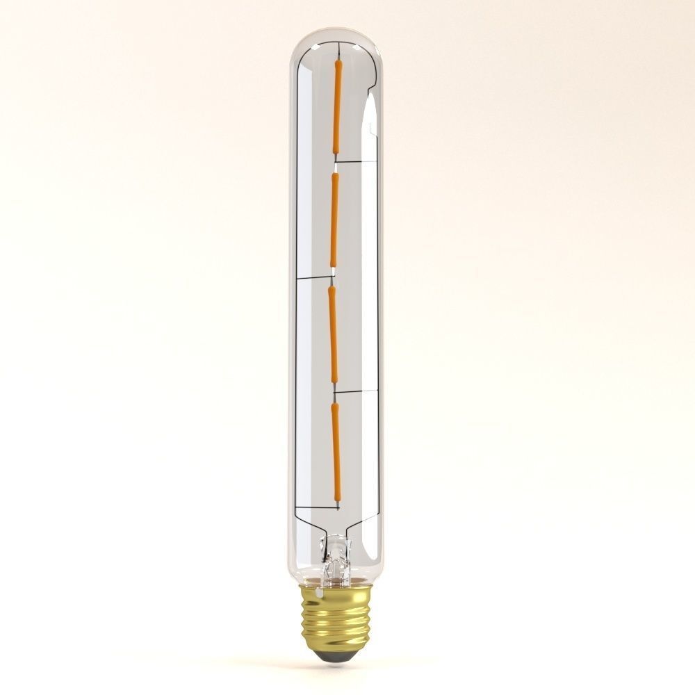 Decorative Edison Tube Bulb 185mm LED E24 3D model_4