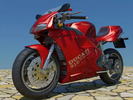 Ducati 916 Mental ray 3D model