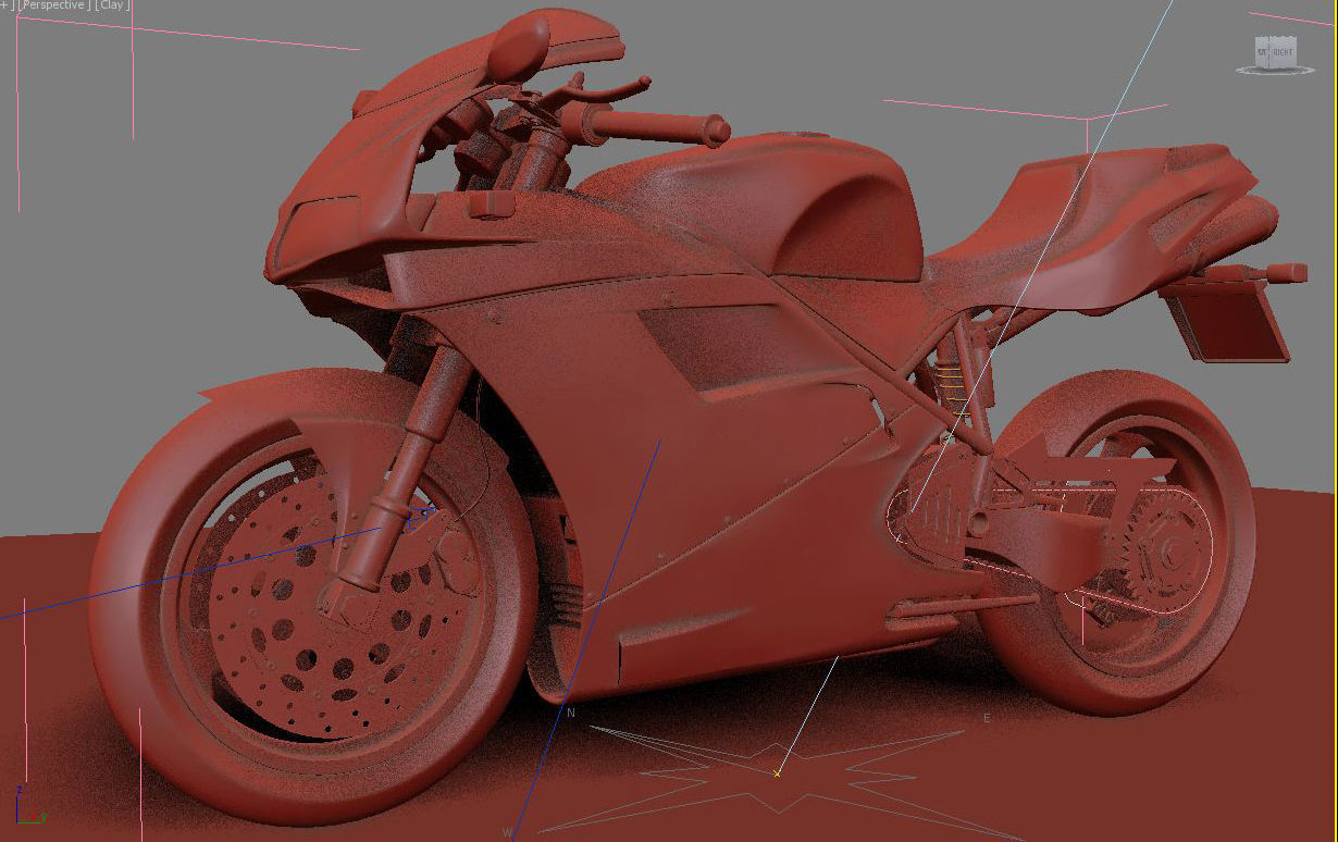 Ducati 916 no material 3D model_3