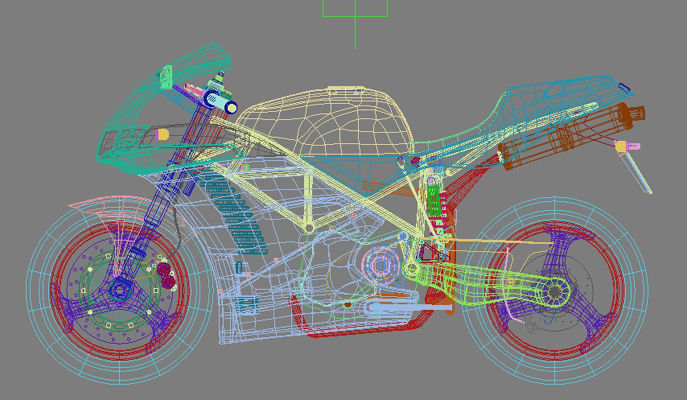 Ducati 916 no material 3D model_4