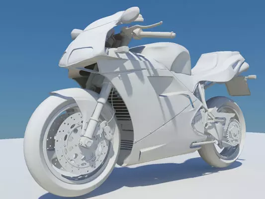 Ducati 916 no material 3D model_0