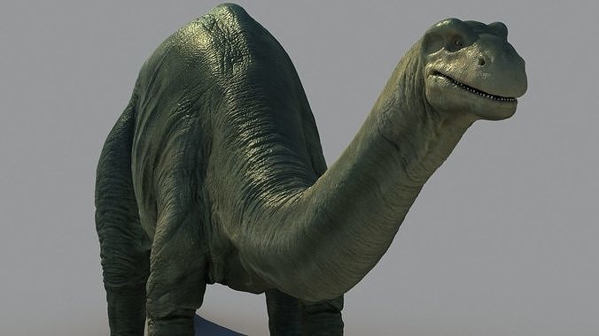 Brontosaurus-Animated dinosaur Low-poly 3D model