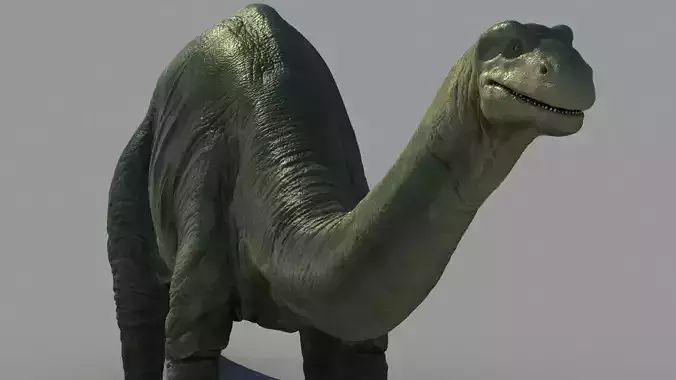 Brontosaurus-Animated dinosaur Low-poly 3D model