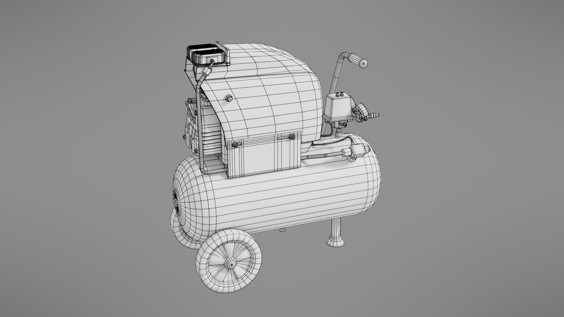 Air compressor pack 3D Model Collection_39