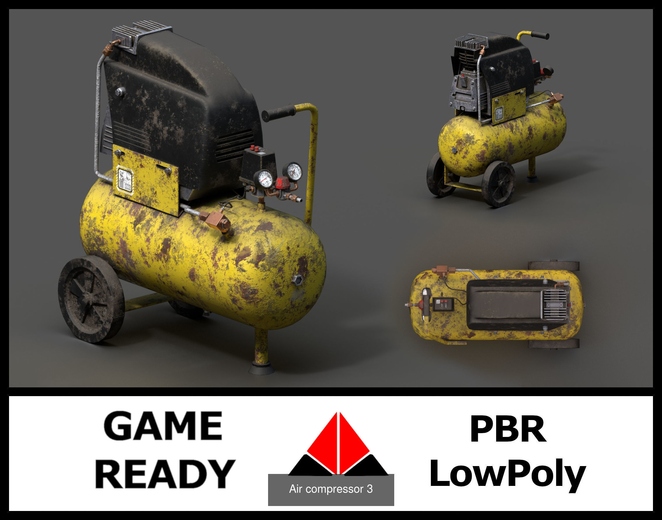 Air compressor pack 3D Model Collection_8