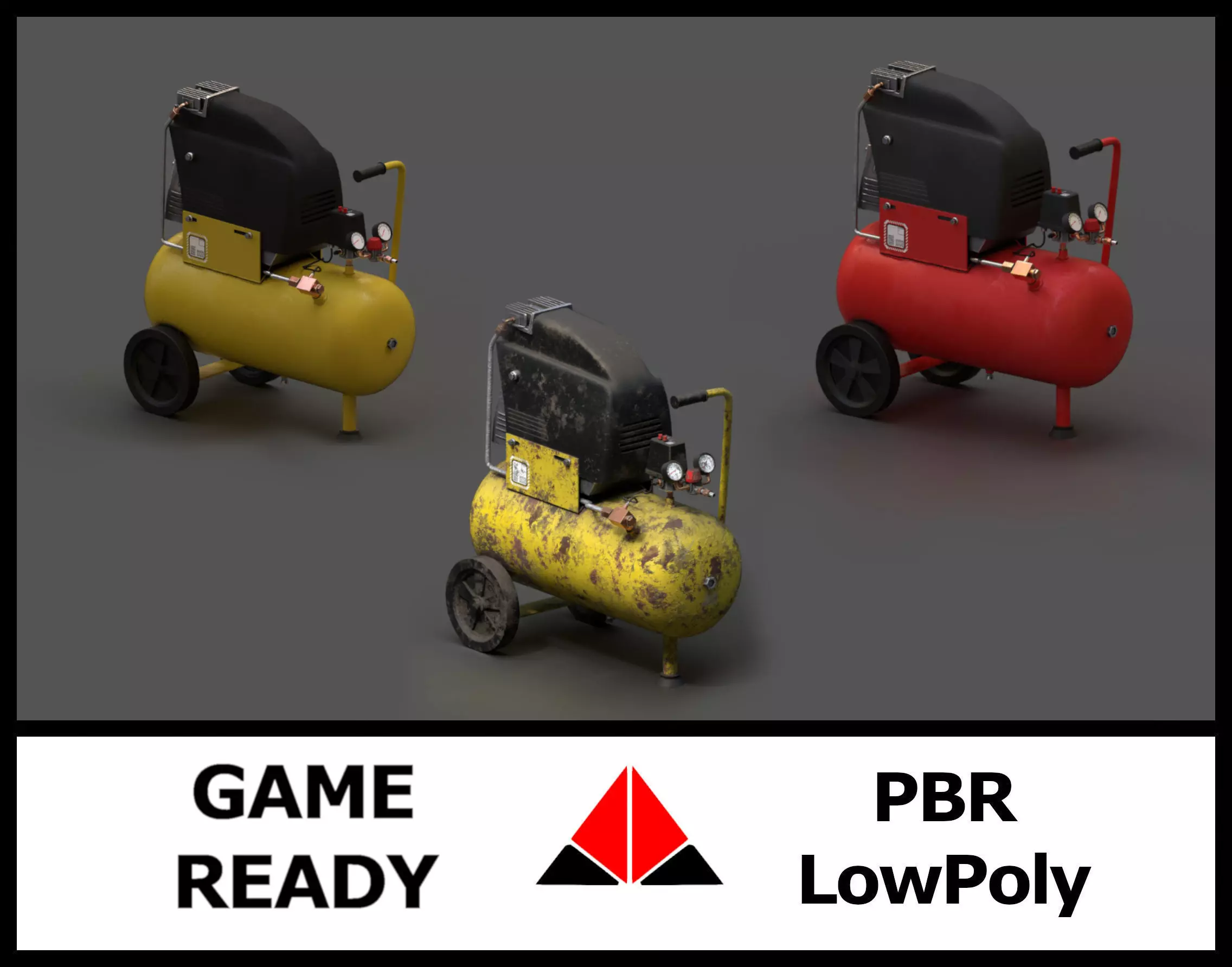 Air compressor pack 3D Model Collection_0