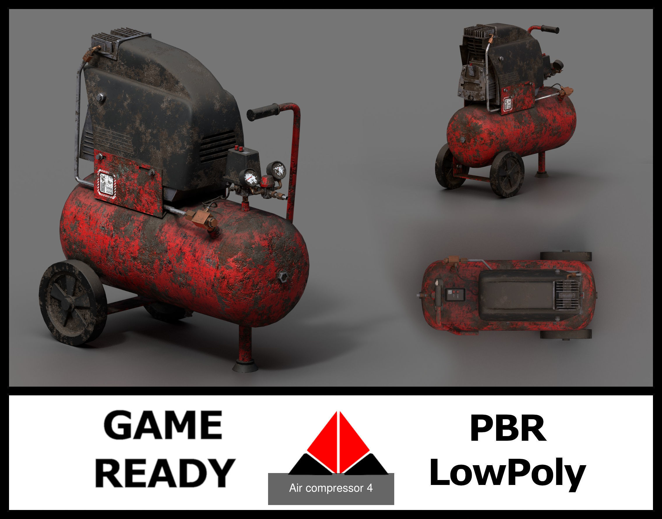 Air compressor pack 3D Model Collection_7