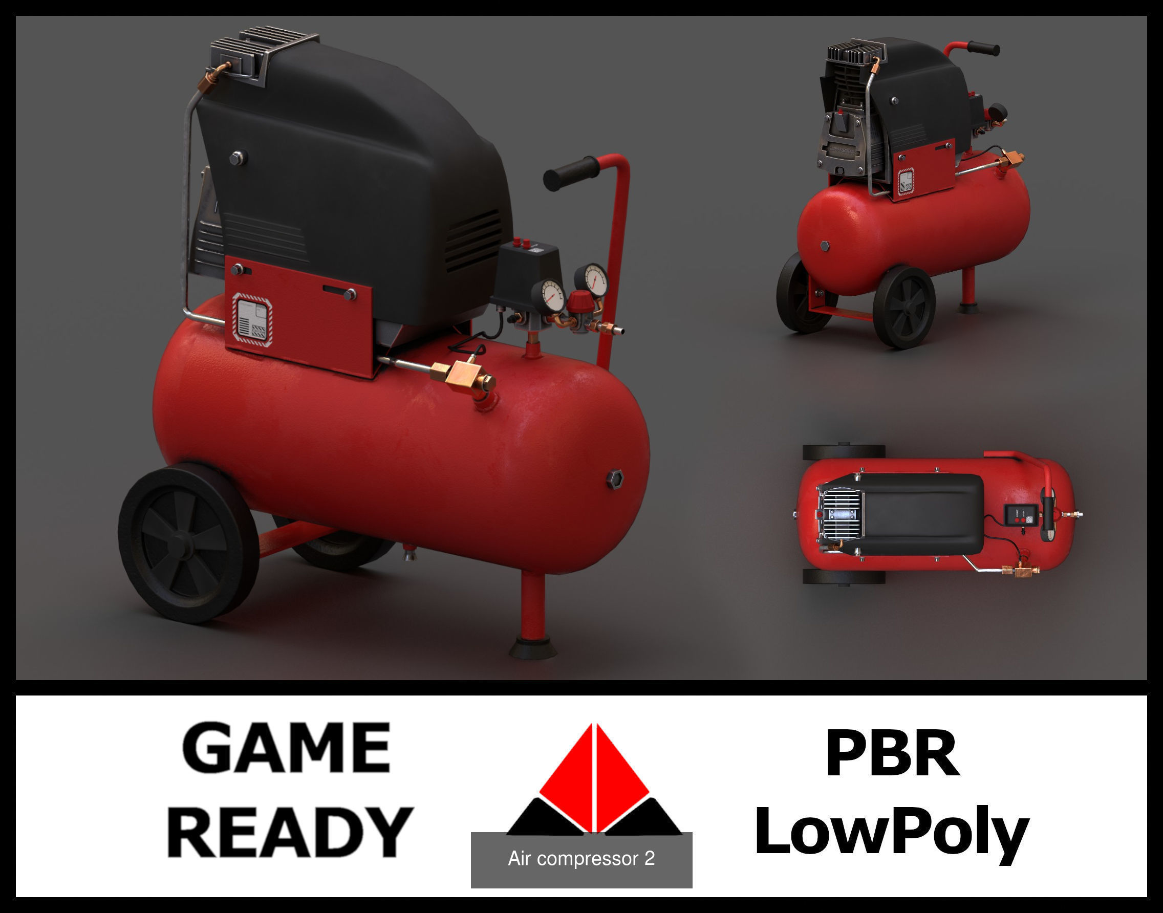 Air compressor pack 3D Model Collection_9