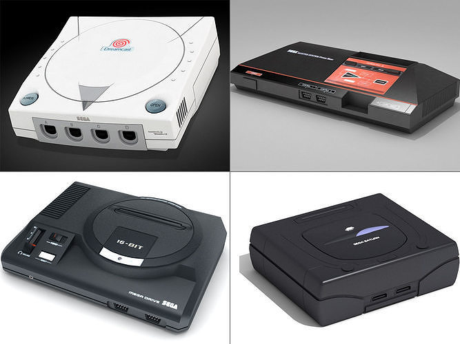 Sega consoles vol 1 3D model