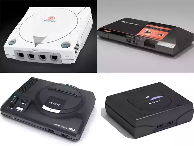 Sega consoles vol 1 3D model