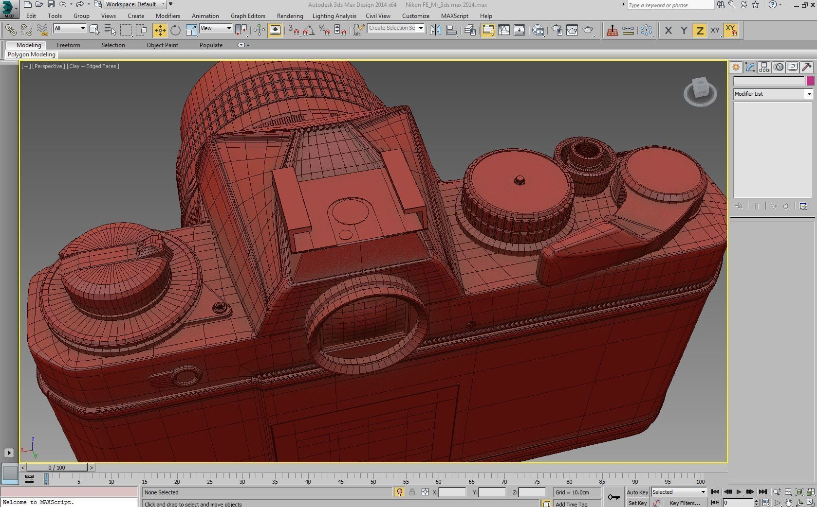 Nikon FE Mental Ray 3D model_9
