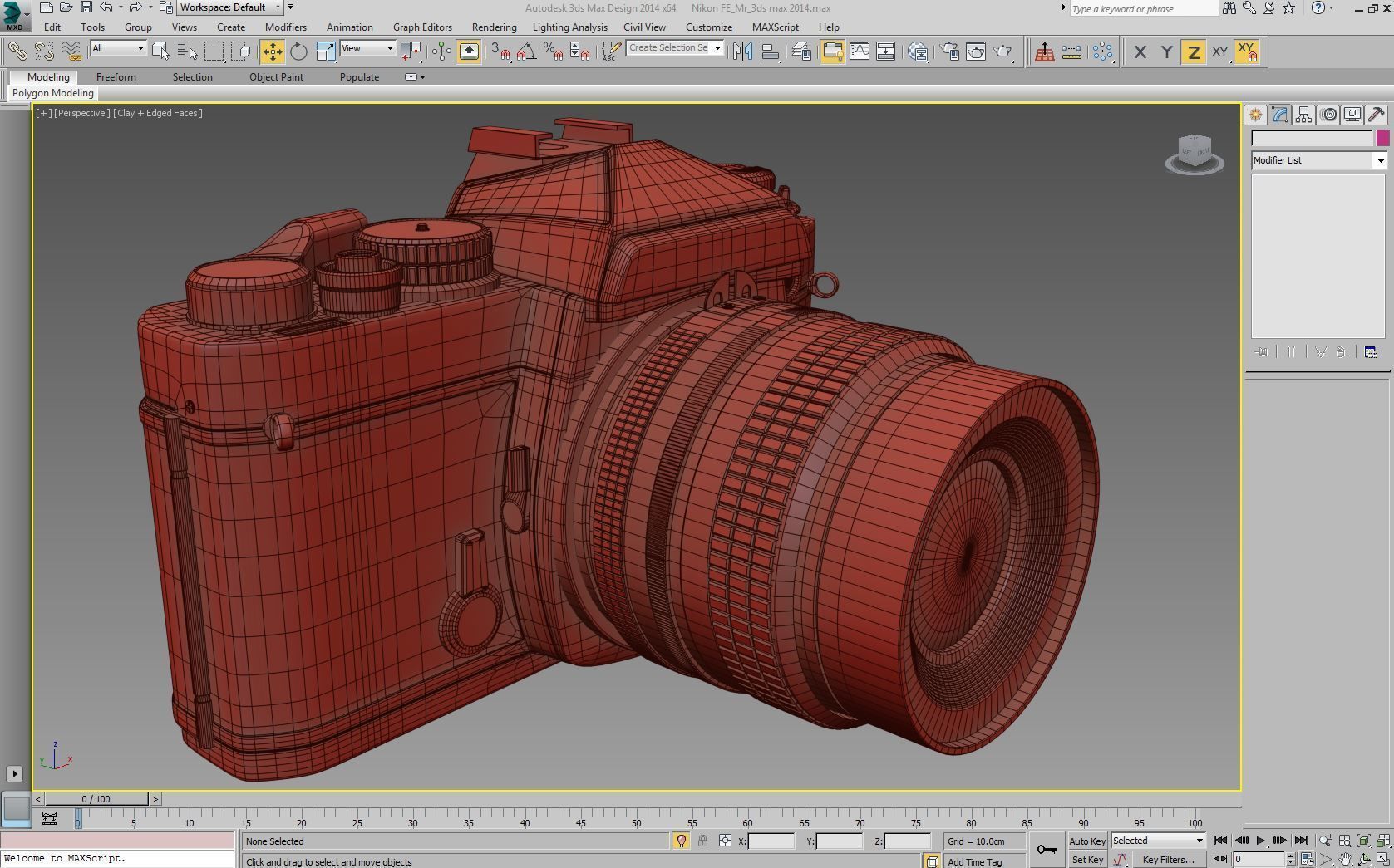 Nikon FE Mental Ray 3D model_7
