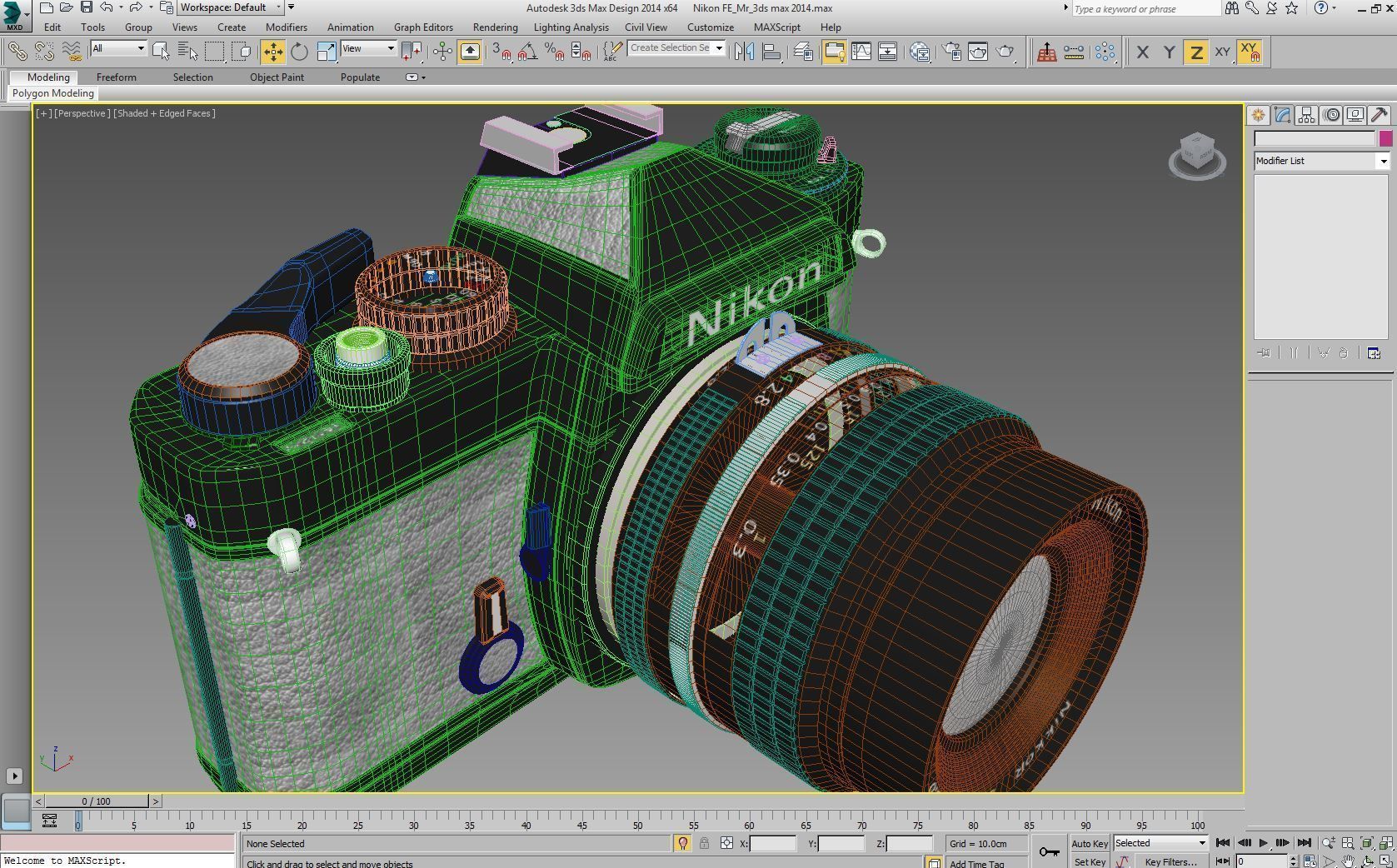Nikon FE Mental Ray 3D model_12
