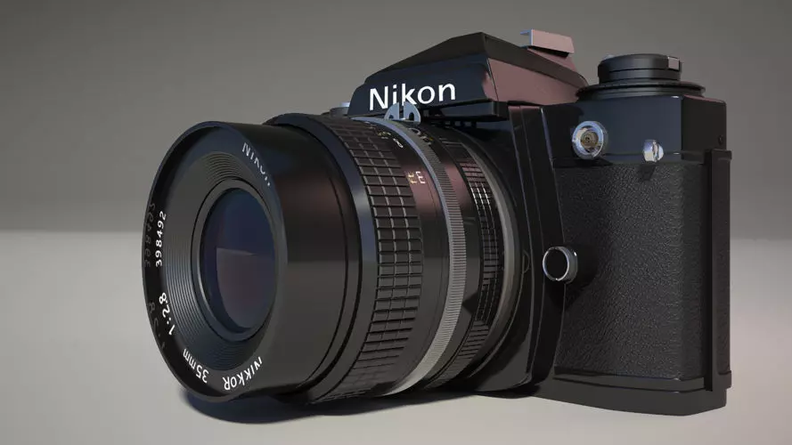 Nikon FE Mental Ray 3D model_0