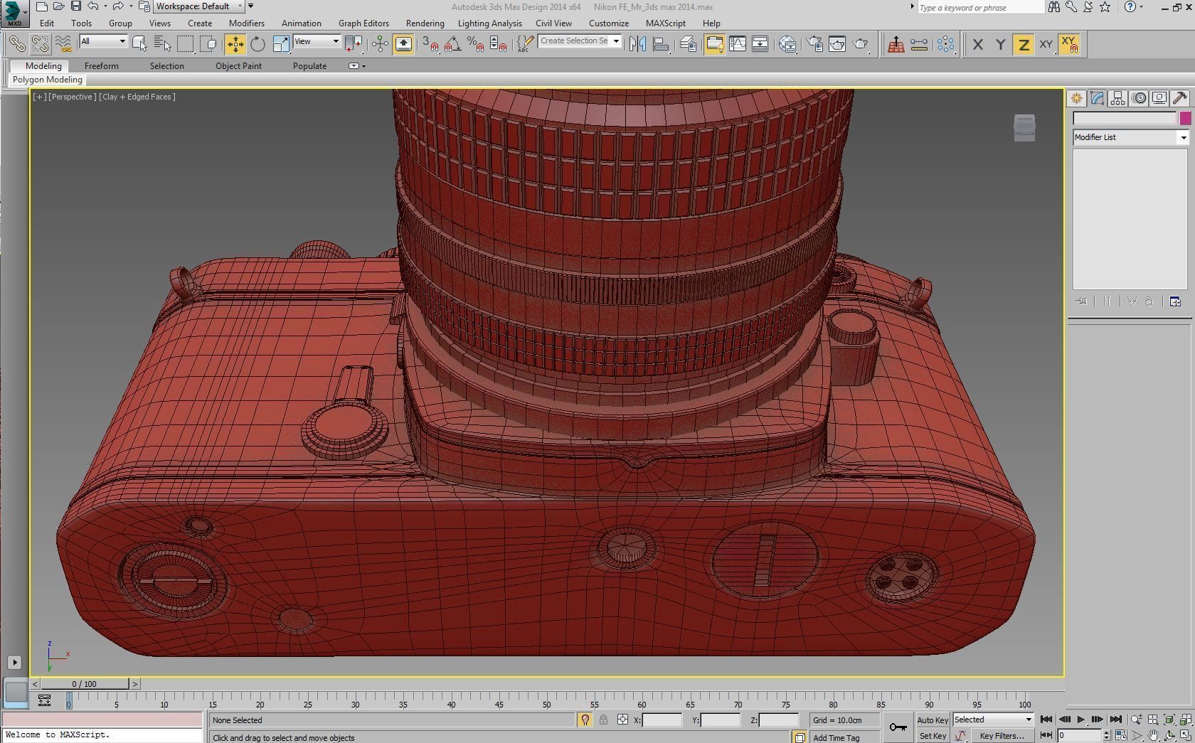 Nikon FE Mental Ray 3D model_10