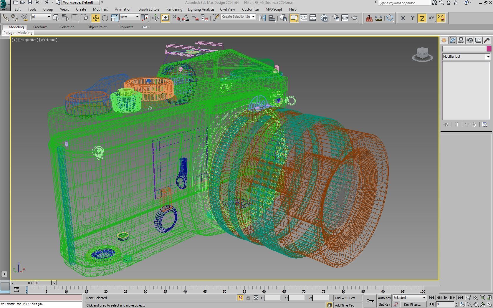 Nikon FE Mental Ray 3D model_8