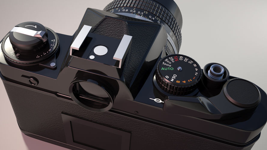 Nikon FE Mental Ray 3D model_4