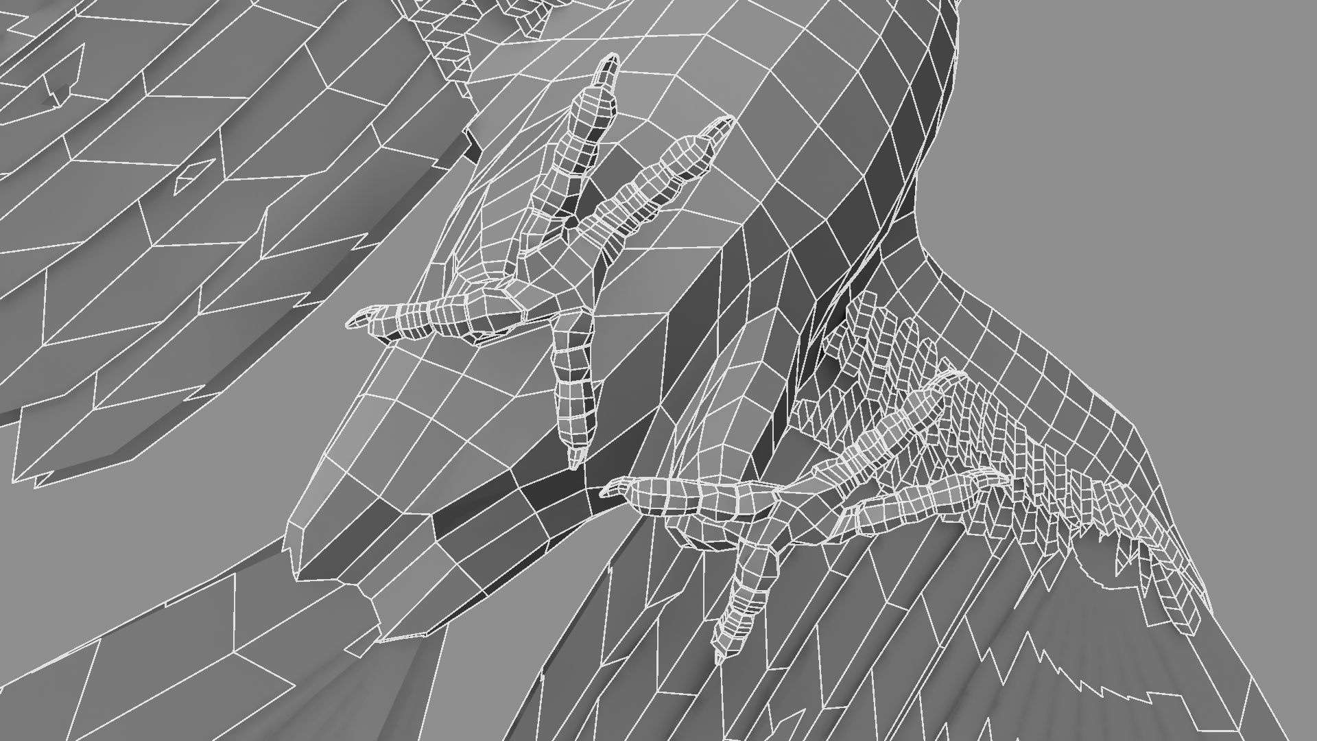 Gold Macaw 3D model_10