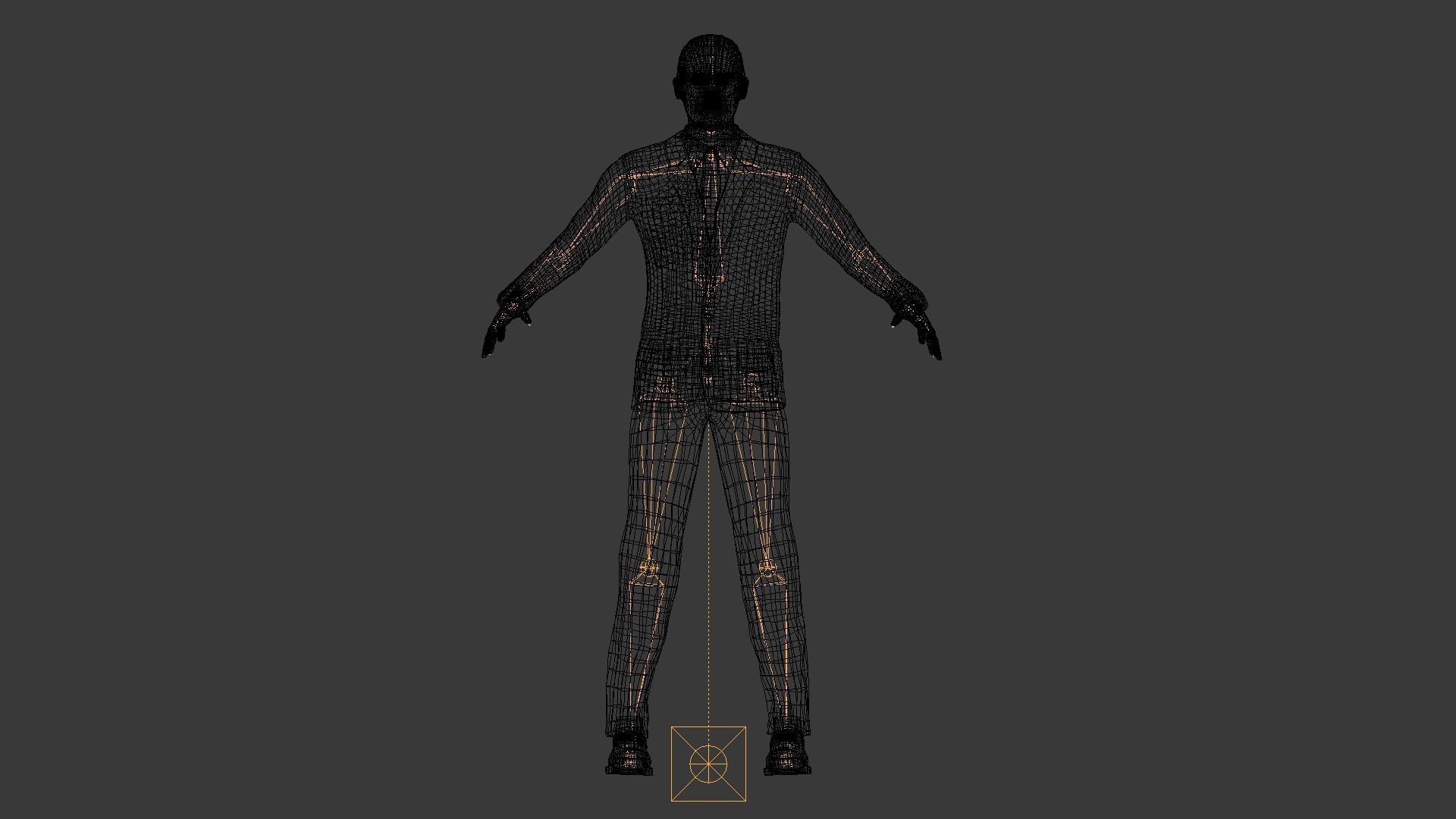 Office man character Free low-poly 3D model_6