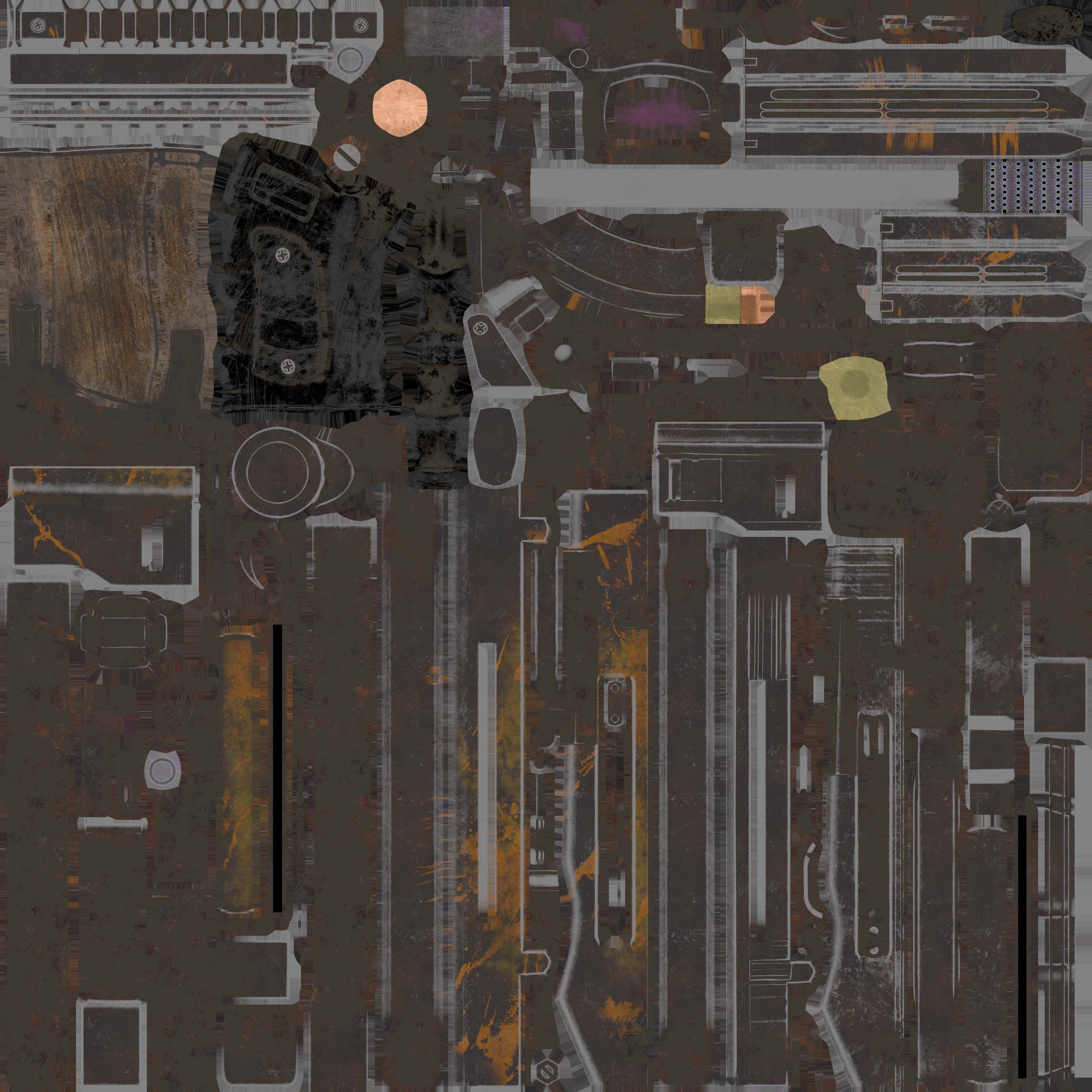 Brisk gun Low-poly 3D model_6