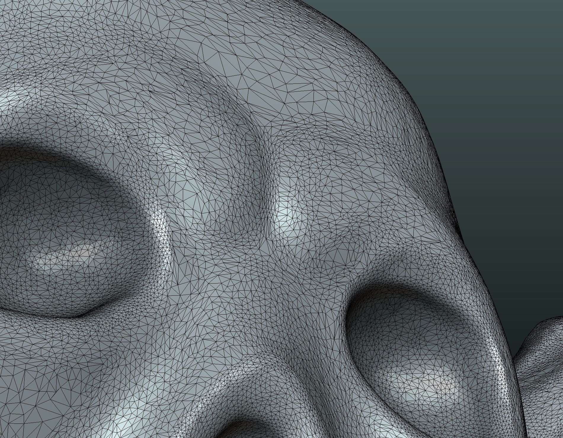 Simple skull relief 3D print model_15